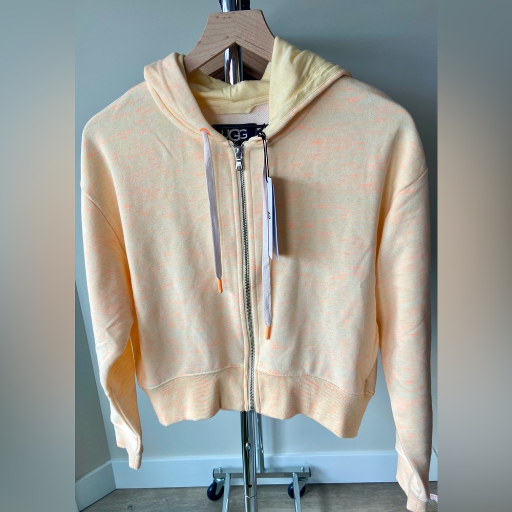 M 🔖 UGG Women's Camari Mélange Crop Lounge Hoodie Orange